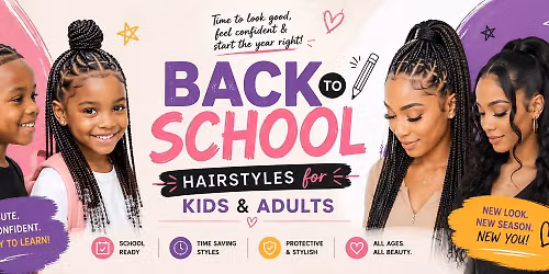 Back to school hairstyles for all ages