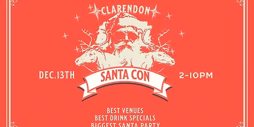 Clarendon's Biggest Santacon Bar Crawl 2025
