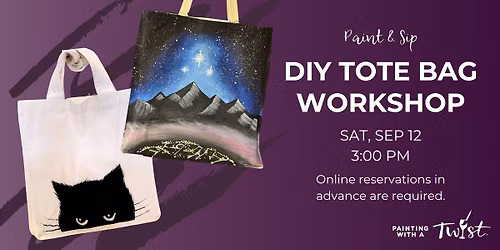 Paint & Sip - DIY Tote Bag Workshop