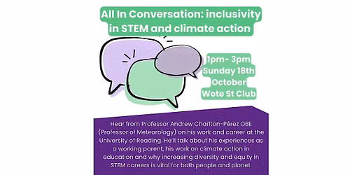All In Conversation: Inclusivity In STEM and Climate Action