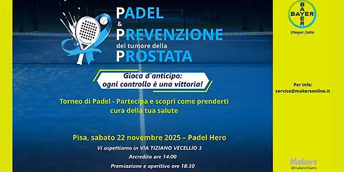 Padel & Prevenzione del Tumore della Prostata - Pisa