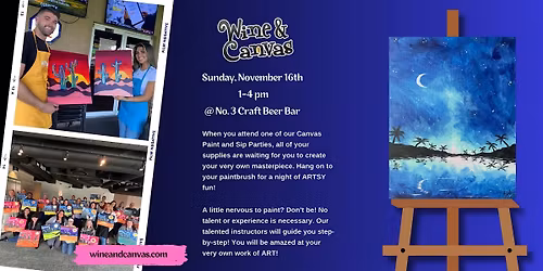 Cape Coral Sip and Paint \u2013 Blue Reflections