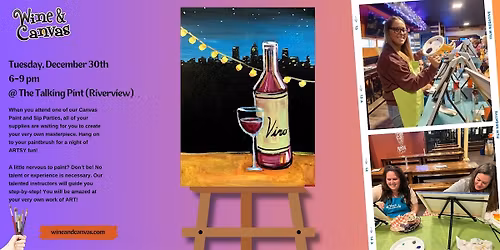 Riverview Paint and Sip \u2013 Night on the Town