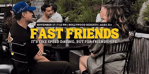Fast Friends - like Speed Dating But for Friendships | Hollywood Heights