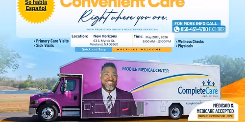 CompleteCare Health Network's Mobile Medical Unit at New Horizons