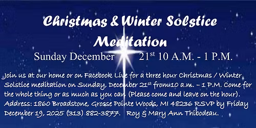 Christmas & Winter Solstice Meditation