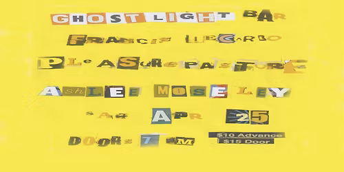 Francis DeCarlo Pleasure Pasture and Ashlee Moseley Play Ghost Light