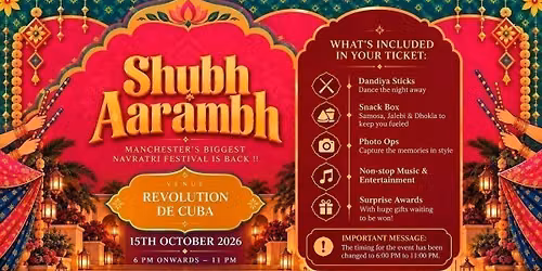 Shubh Aarambh - ISOM GARBA NIGHT - 15th October