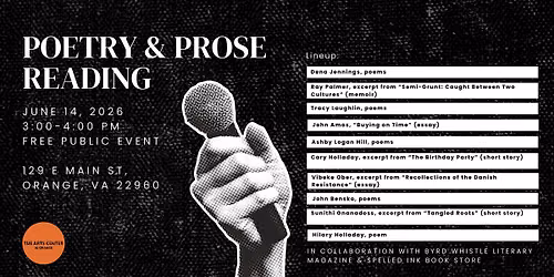 Free Poetry & Prose Reading