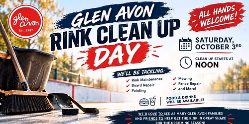 Glen Avon Rink Clean Up Day!