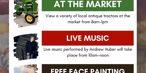 Antique Farm Equipment Day at the Huntley Farmers Market