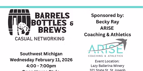 Barrels Bottles & Brews - SWMI In Person Networking event February 2026