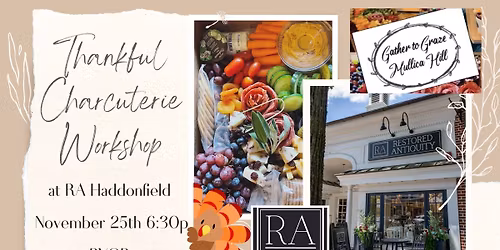 Thankful Charcuterie Workshop at RA Haddonfield
