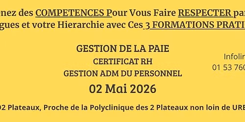 Montez en Competence en RH sans vider Vos \u00e9conomies