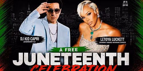 DJ Kid Capri & LeToya Luckett Joins NYC CORE For Juneteenth Celebration.