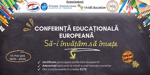 Conferin\u021b\u0103 european\u0103 online \u201eS\u0103-i \u00eenv\u0103\u021b\u0103m s\u0103 \u00eenve\u021be\u201d
