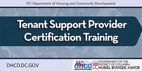 DHCD's Tenant Support Provider Certification Training