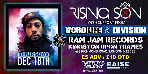 Rising Son Live at Ram Jam Records - Thursday 18th December