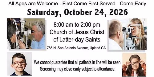 Lion's Club Vision screening (Free)