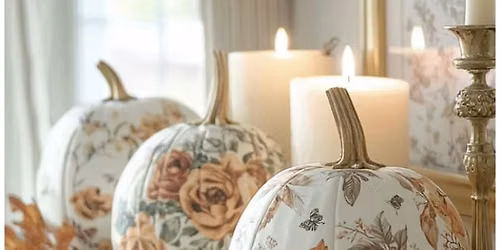 Decoupage Pumpkins