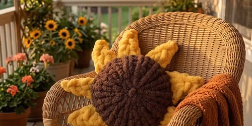 5\/16\/26 Sunflower Chunky Knit Pillow Workshop - Dallas, GA