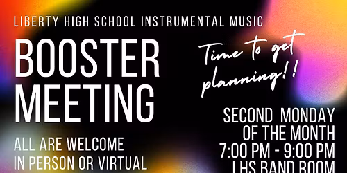 LHS Instrumental Music Booster Meeting