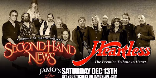 Second Hand News Fleetwood Mac Trib w\/ Heartless Heart Trib at Jamo's Live