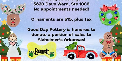 Holiday Ornament Painting Fundraiser - Alzheimer's Arkansas