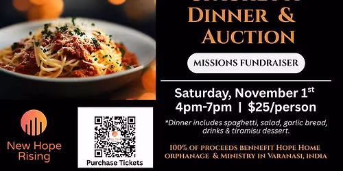 Spaghetti Dinner & Auction Fundraiser