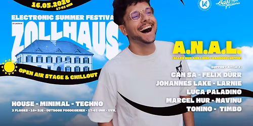 Electronic Summer Festival & OpenAir w\/ A.N.A.L. @Zollhaus Ludwigshafen