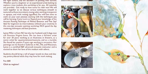 Introduction to Encaustic Painting at the Shenandoah Valley Art Center