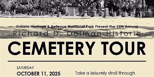 Ontario Heritage Historic Cemetery Tour
