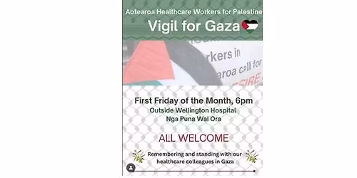 Wellington - Vigil for Gaza