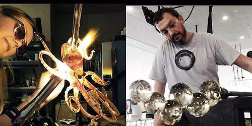 Artist Talk\/ Hot Glass Demos with Jennifer Caldwell and Jason Chakravarty