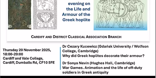 Cardiff and District Classical Association Branch Autumn Event