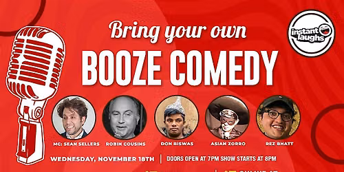 Bring your own booze comedy Wimbledon