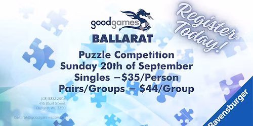 Jigsaw Puzzle Competition 2026 #3 @ Good Games Ballarat