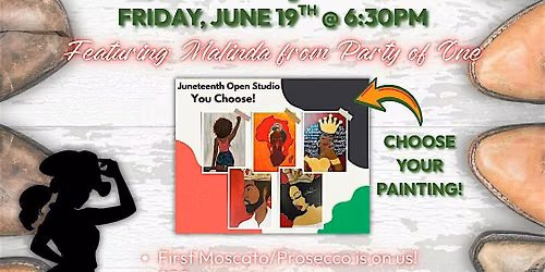 A Juneteenth Celebration Paint, Sip, And Soul Line Dance Party