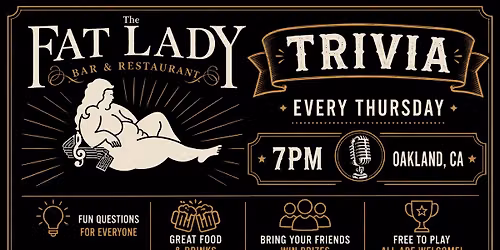 Trivia Night at The Fat Lady Restaurant and Bar