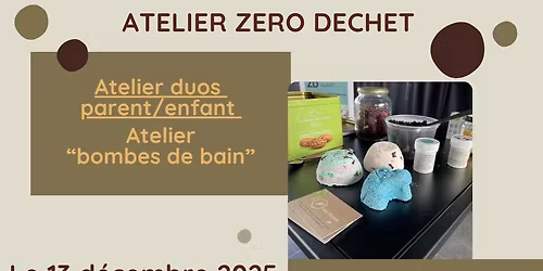 Atelier parent/enfant fabrication de bombes de bains