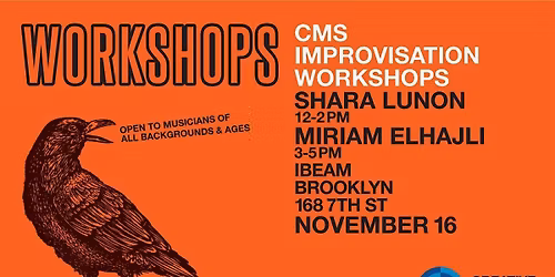 CMS November 16 Workshops with Shara Lunon & Miriam Elhajli