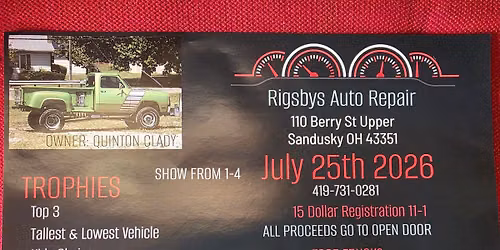 Rigsbys Auto Repair 3RD Annual car show