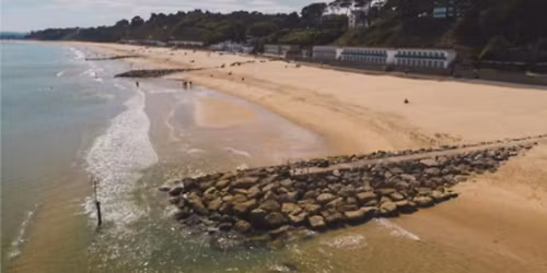 Evening beach walk and Harvester meal