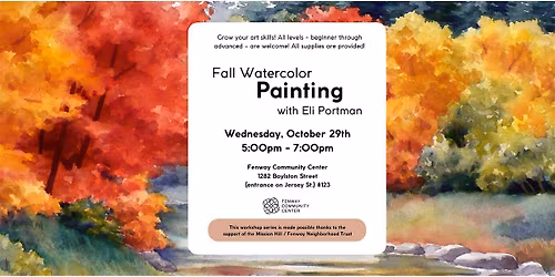Fall Watercolor Painting w\/ Eli Portman