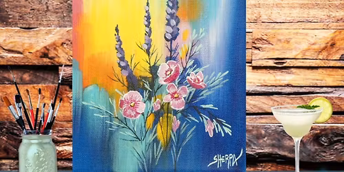 Abstract Bouquet, Mother's Day Paint and Sip Night