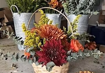 Abundance Basket Centerpiece Workshop at Big Storm Brewing