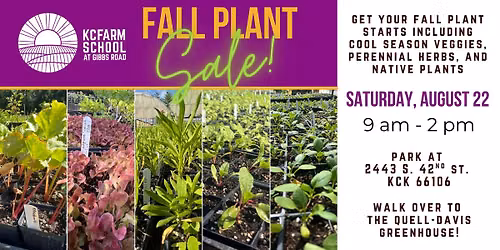 Fall Plant Sale at KC Farm School!