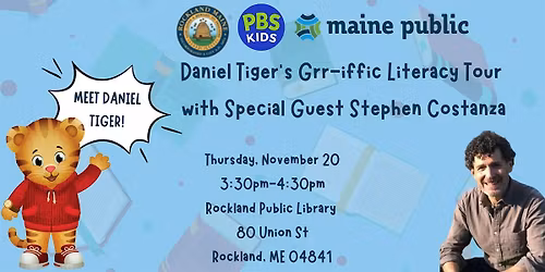 Maine Public's Daniel Tiger's Grr-iffic Literacy Tour with Stephen Costanza
