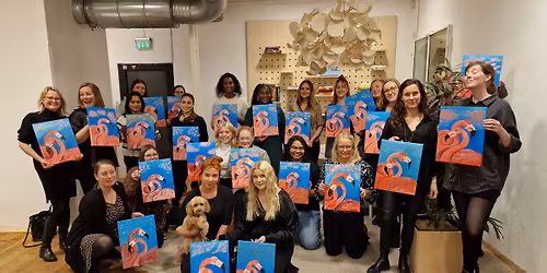 SIP AND CREATE: PAINT FLAMINGOS *OPEN FOR ALL LEVELS!*