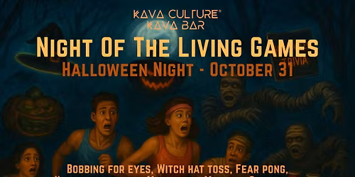 Night of the Living Games \ud83c\udf83 | Halloween at Kava Culture